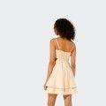 Vestido Mix de Linho com Bordado Goa Goa