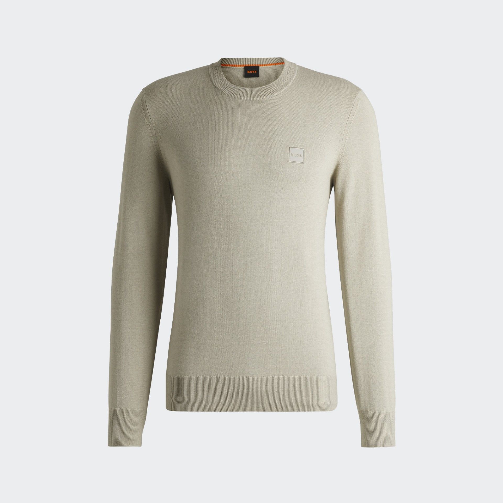Beige Boss Logo Sweater