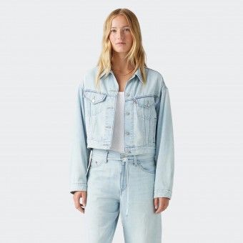 Levi's denim jacket Shrunken '90s Linen+ Denim Jacket