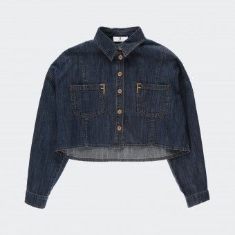 Fracomina Cropped Denim Jacket