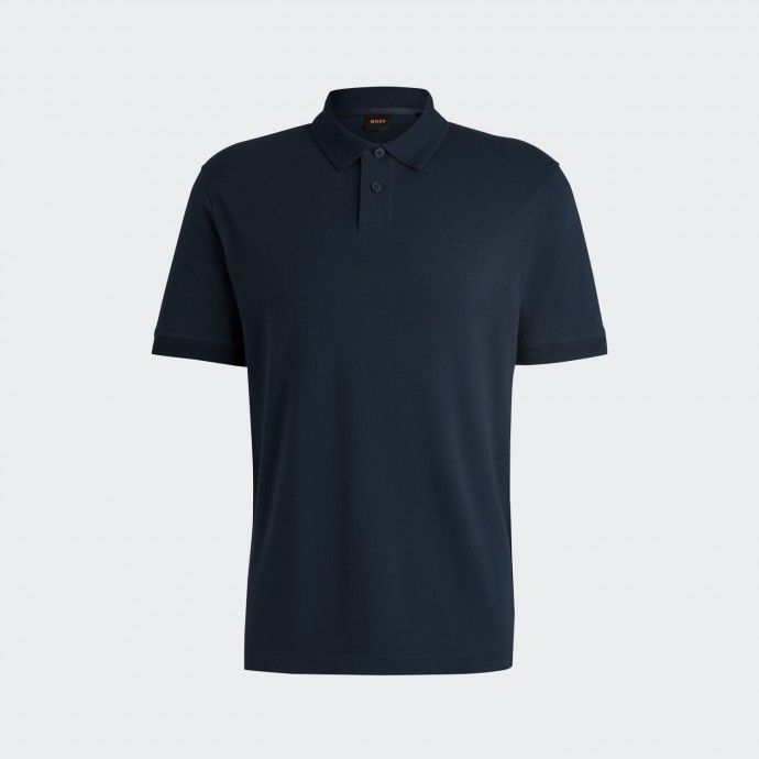 Boss cotton piqué polo shirt