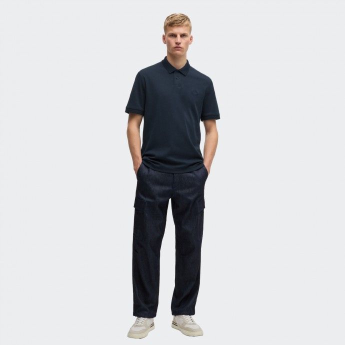 Boss cotton piqué polo shirt