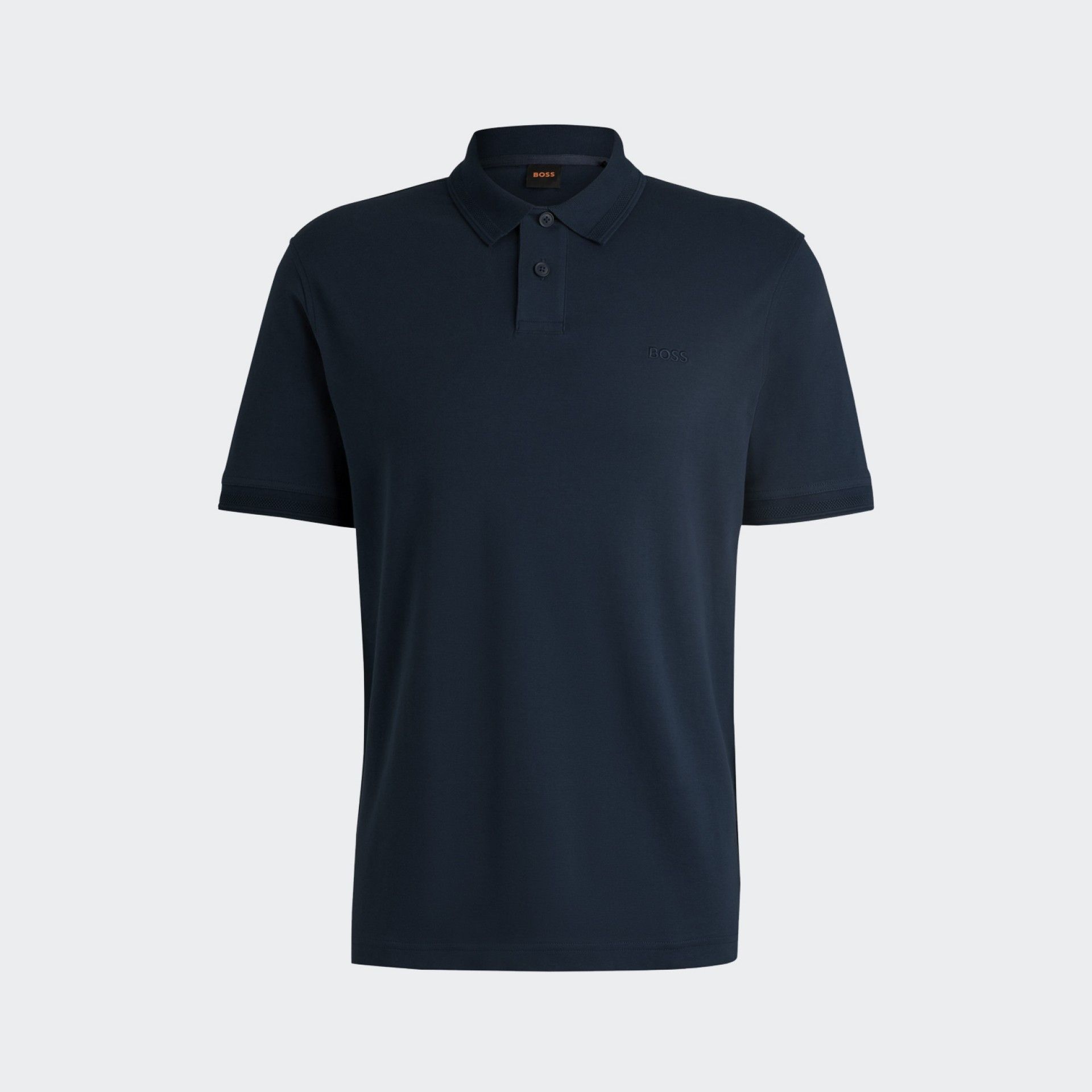 Polo en piqué de coton Boss