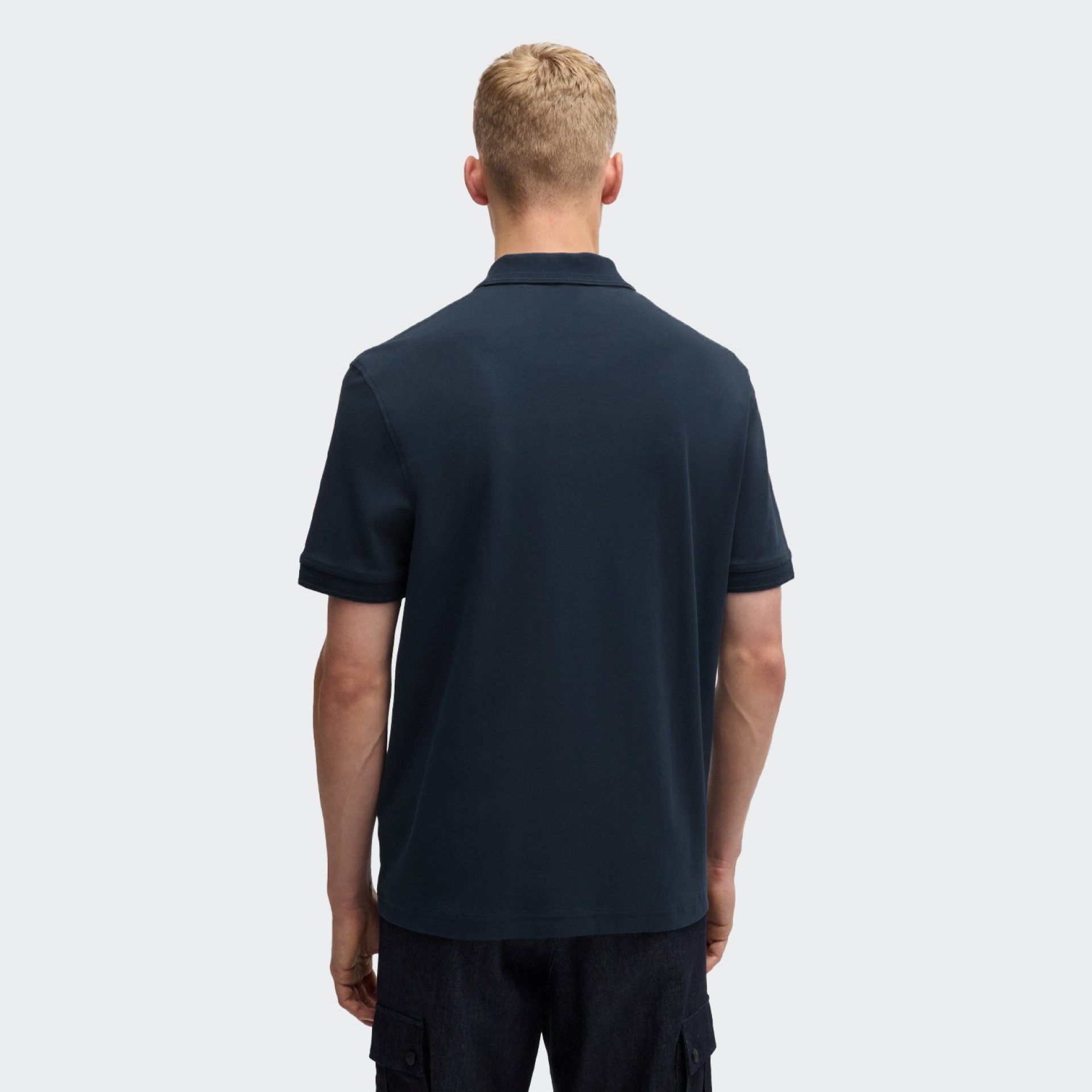 Polo en piqué de coton Boss