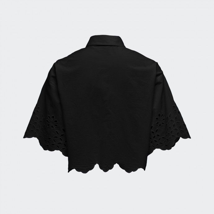 Camisa Mina Boxy Preta Only
