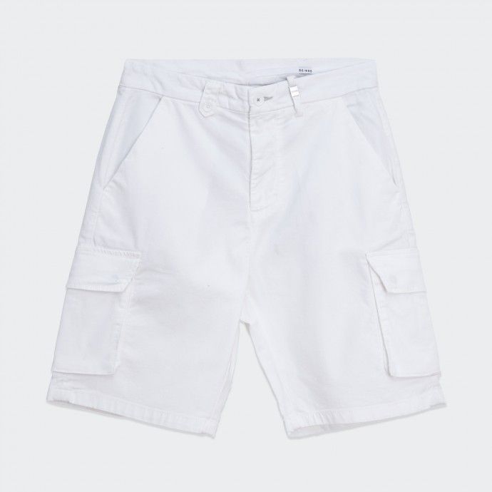 Seinse White Cargo Shorts