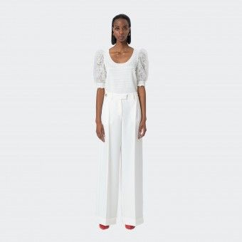 Fracomina High-Waisted Palazzo Trousers