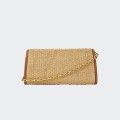 Karl Lagerfeld K/Signature Raffia Crossbody Bag