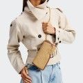 Karl Lagerfeld K/Signature Raffia Crossbody Bag
