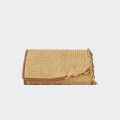 Karl Lagerfeld K/Signature Raffia Crossbody Bag