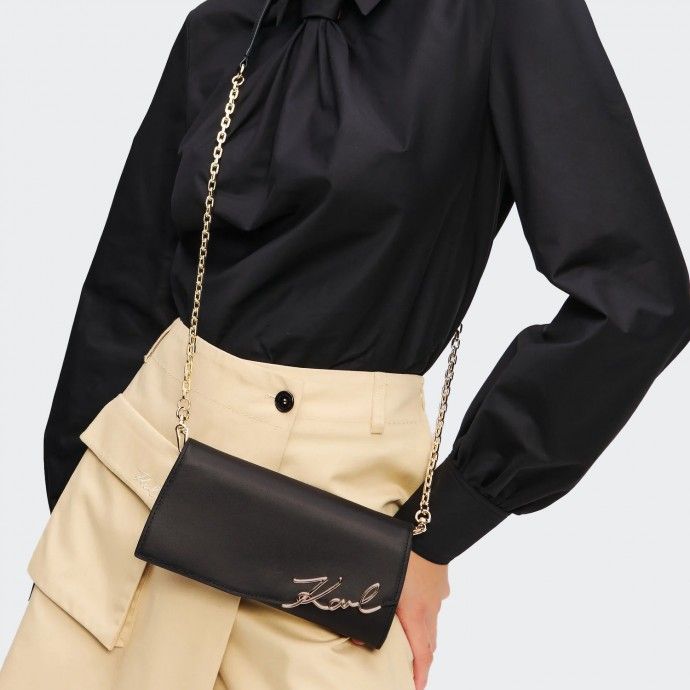 Karl Lagerfeld K/Signature Crossbody Wallet