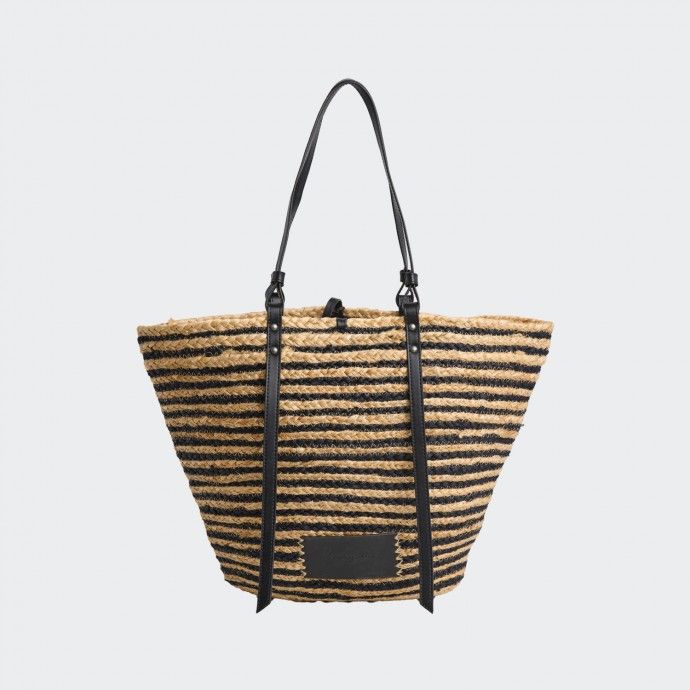 Pepe Jeans Raffia Tote Bag