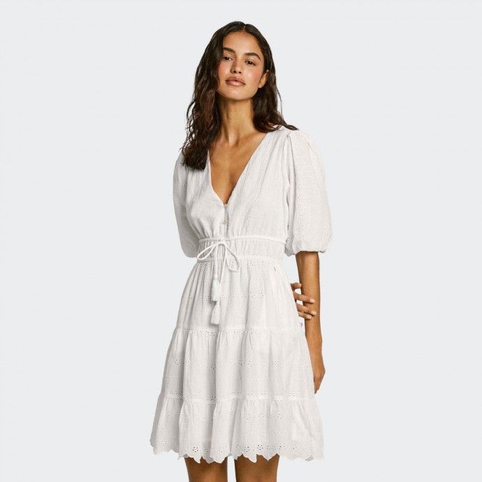 Pepe Jeans Short Flared Sleeve Dress
