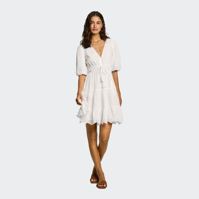 Pepe Jeans Short Flared Sleeve Dress