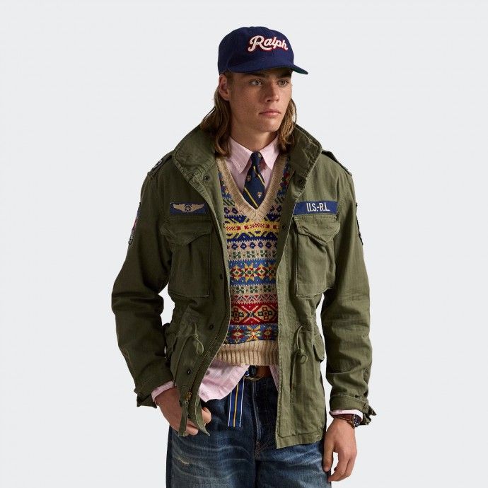 military style windbreaker
