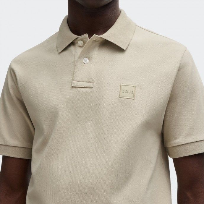 Slim Fit Polo Shit with BOSS Logo
