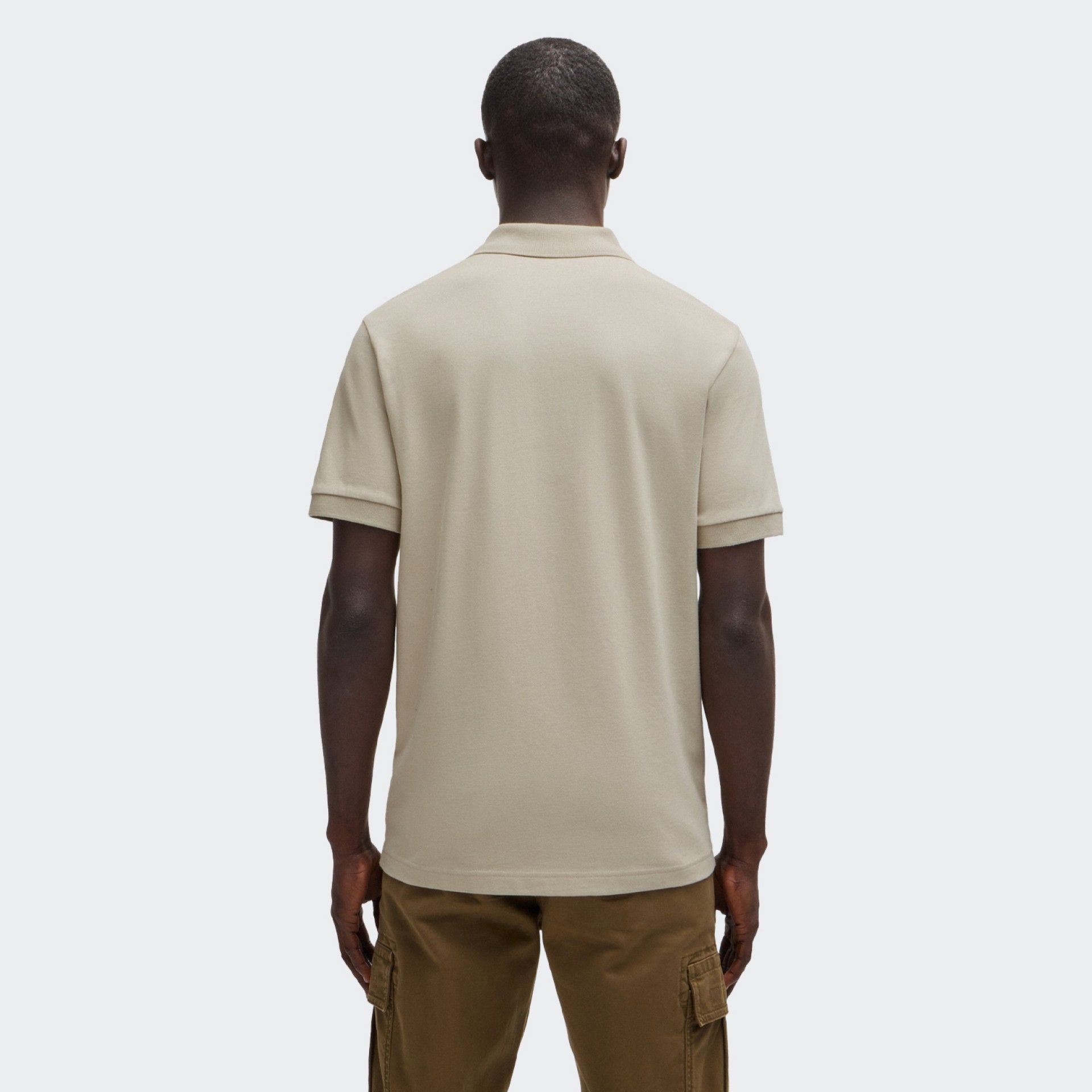 Polo Slim Fit con logotipo BOSS