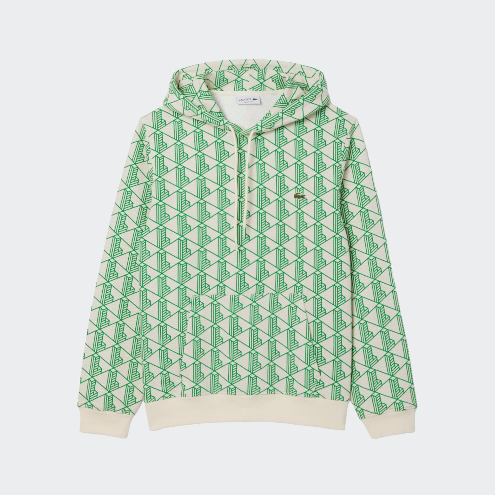 Sweat à capuche en polaire Lacoste Monogrammé
