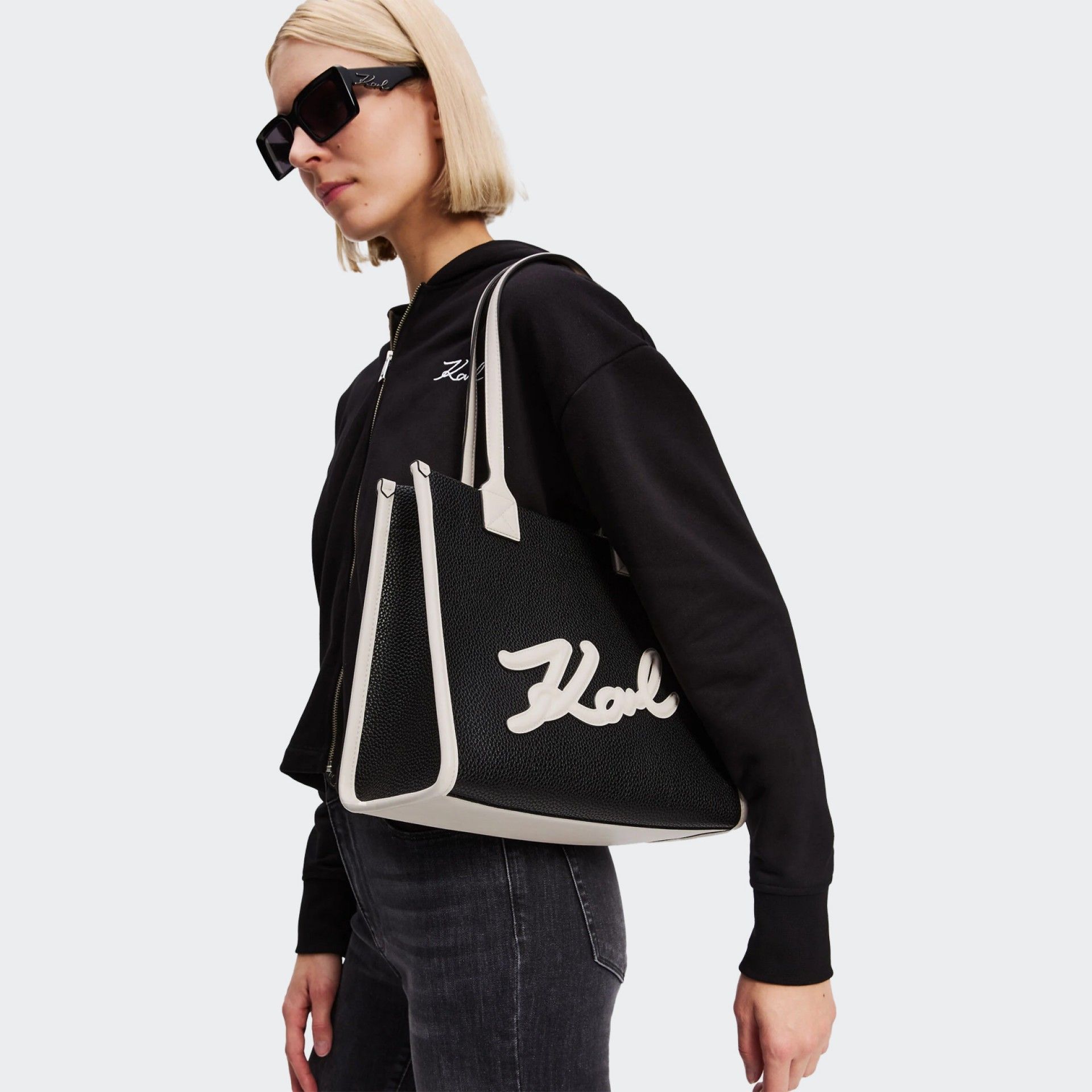 Karl Lagerfeld K/Skuare Bolso Tote Granulado