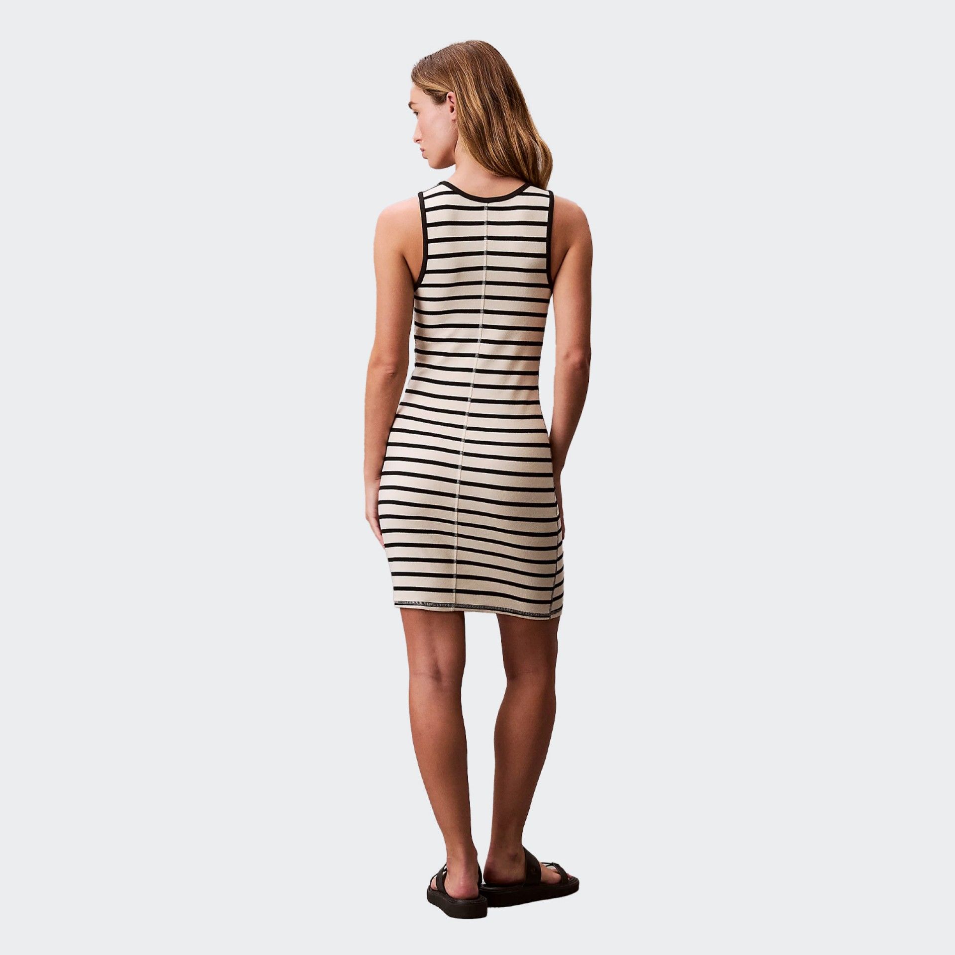 Robe à Rayures et à Côtes Calvin Klein
