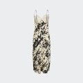 Vestido de Cetim Midi estampado JXBILLY