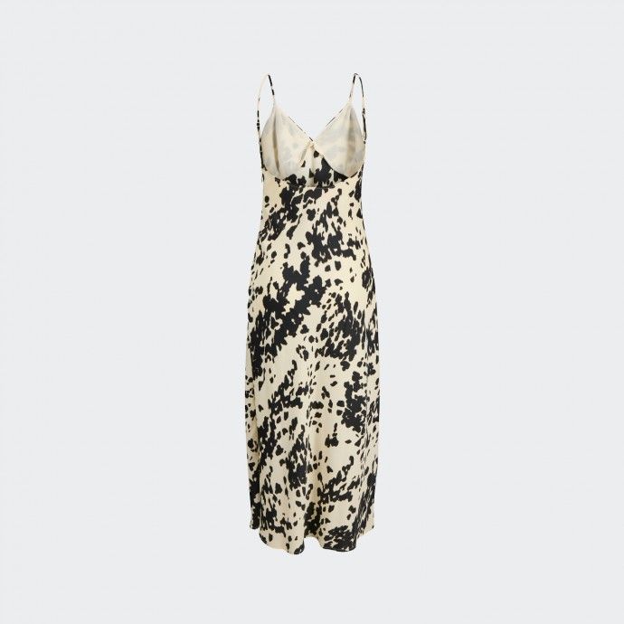Vestido de Cetim Midi estampado JXBILLY
