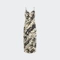 Vestido de Cetim Midi estampado JXBILLY