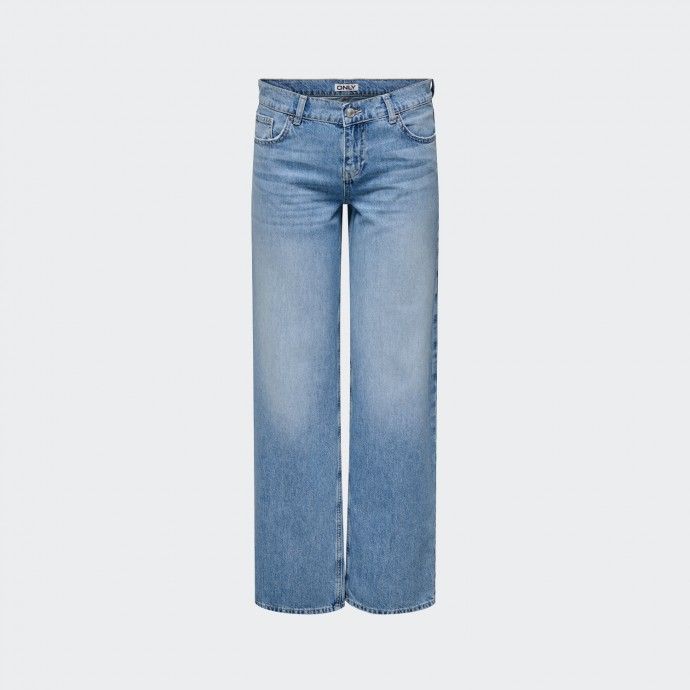 Calas de Ganga Cintura Baixa Straight Fit Only