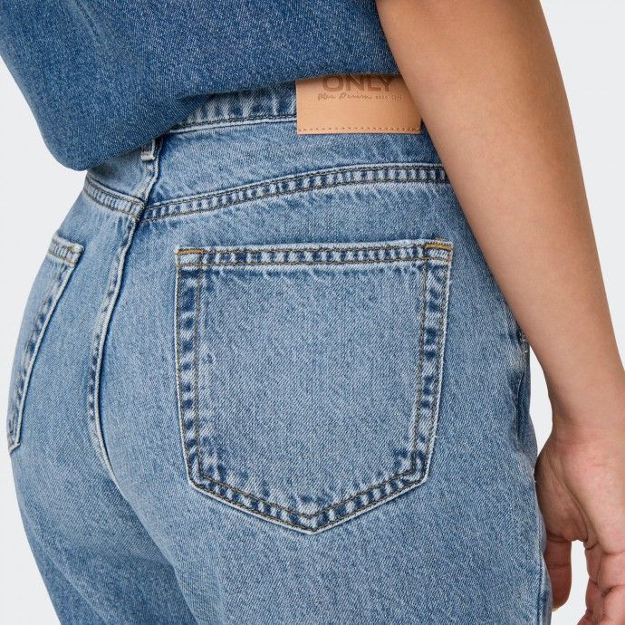 Calas de Ganga Cintura Baixa Straight Fit Only