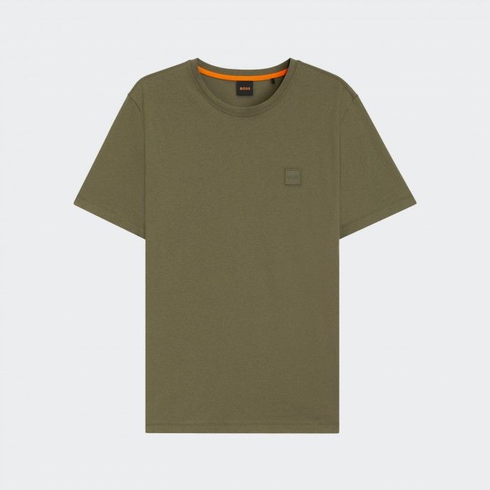 T-shirt en coton avec logo Boss ton sur ton