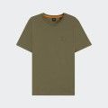 Cotton T-shirt with tonal Boss logo