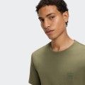 Cotton T-shirt with tonal Boss logo