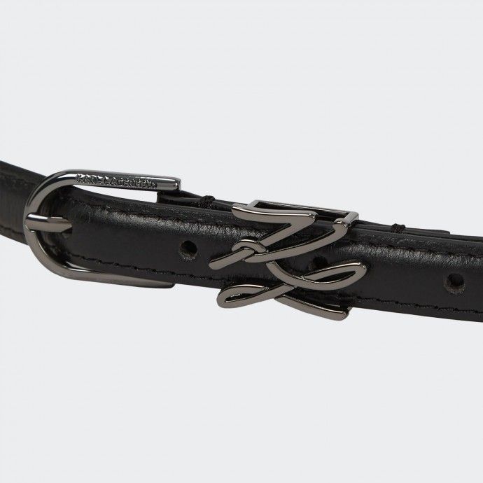 Karl Lagerfeld thin leather Belt