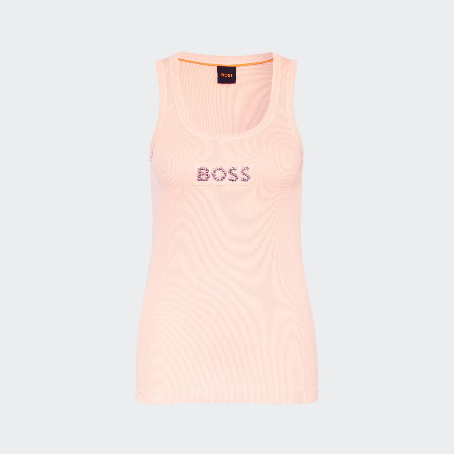 Boss Ematite Stonebadg Strap Top