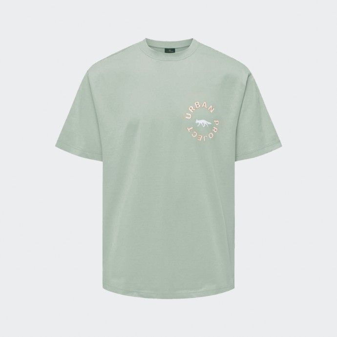 Camiseta Loose Fit con Bordado Urban Project