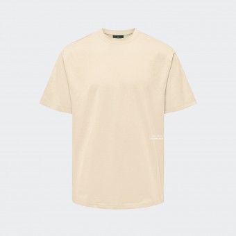 Urban Project Loose Fit Printed and Embroidered T-shirt 