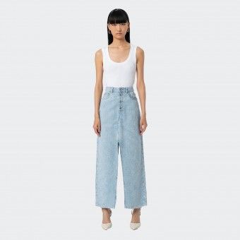Saia Longa Denim Fracomina