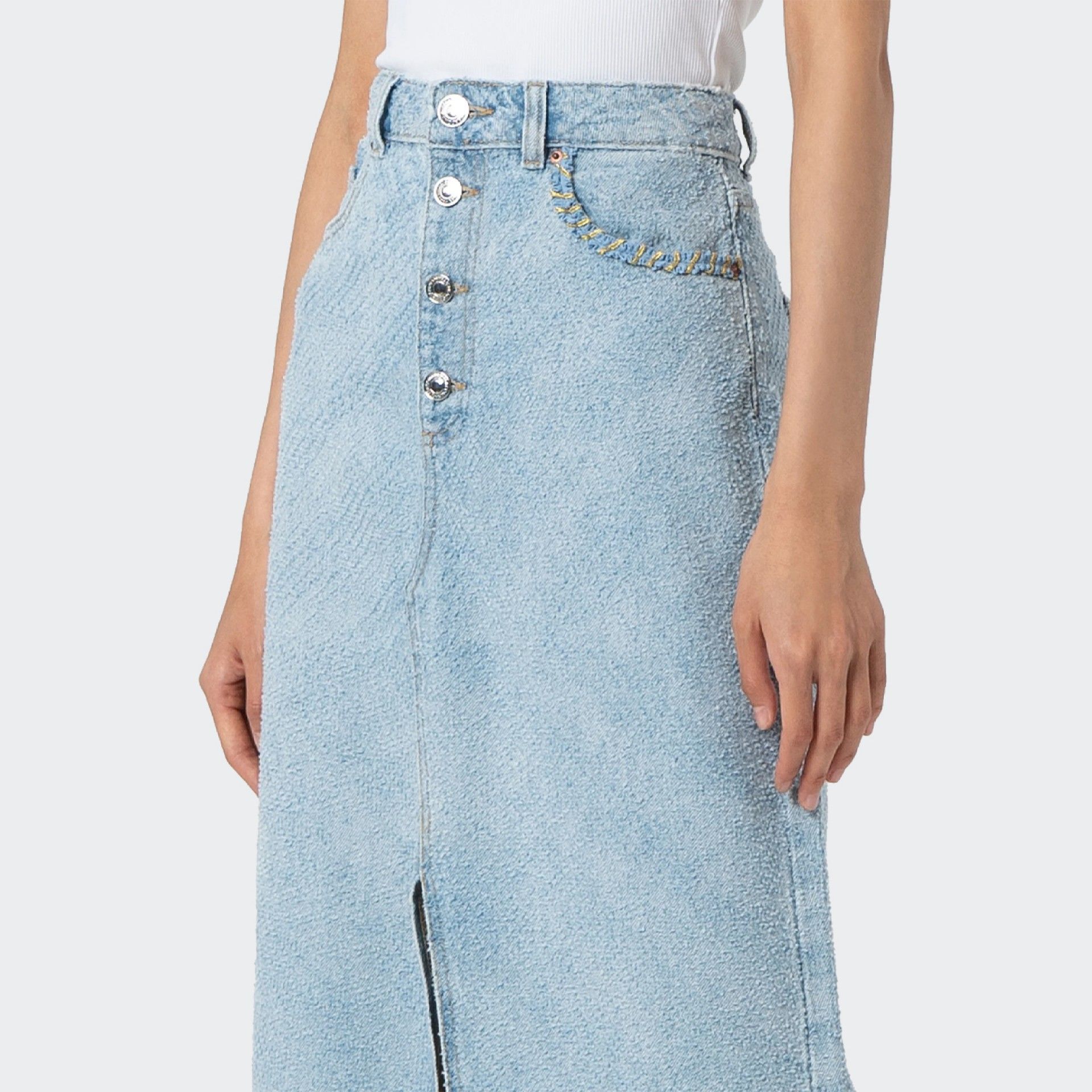 Fracomina Long Denim Skirt