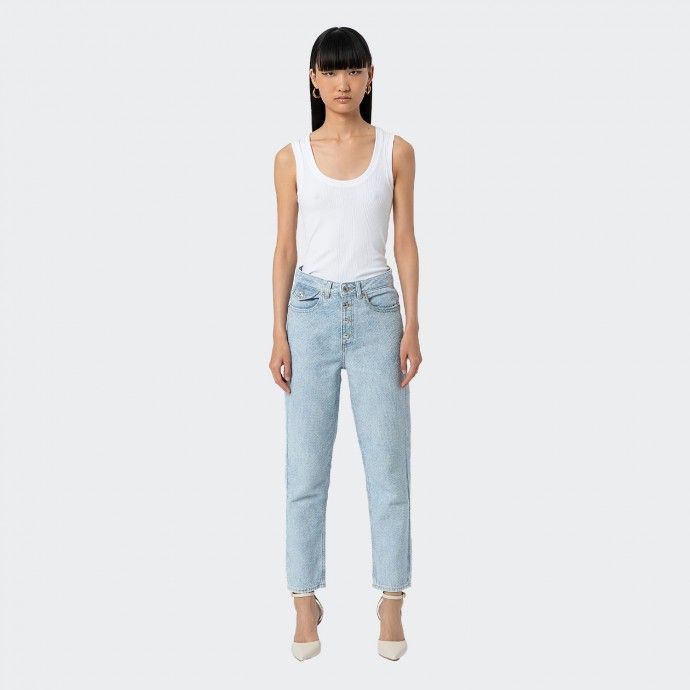Straight-cut denim trousers Fracomina