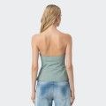 Bustier ajustado de algodn Fracomina