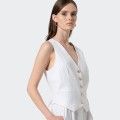 Gilet classique  rayures en laine Fracomina