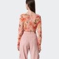 Body slim fit con estampado floral Fracomina
