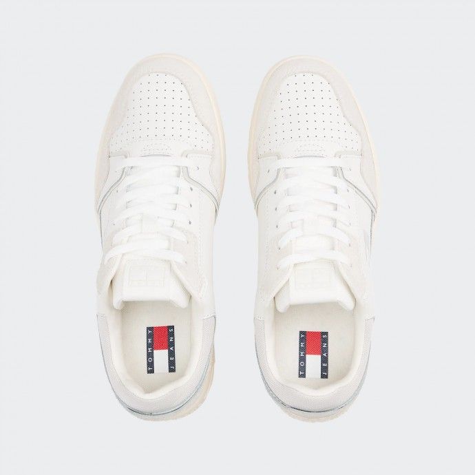 Baskets de basket-ball rétro en cuir Tommy Jeans
