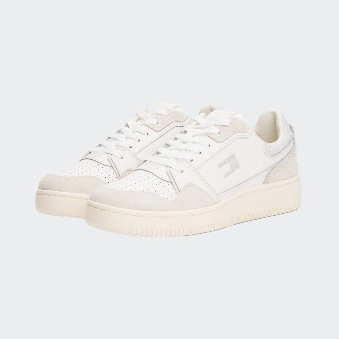 Baskets de basket-ball rétro en cuir Tommy Jeans