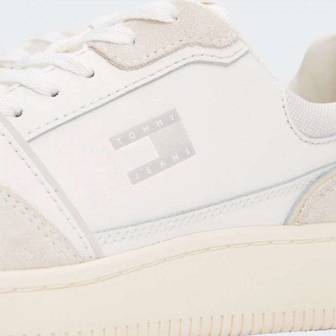 Baskets de basket-ball rétro en cuir Tommy Jeans