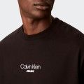T-shirt  imprim graphique dcontract Calvin Klein