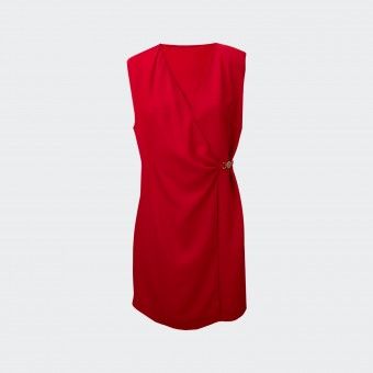 Vestido corto con detalle metlico Fracomina