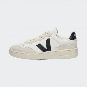 Veja V-90 Leather White Black Sneakers