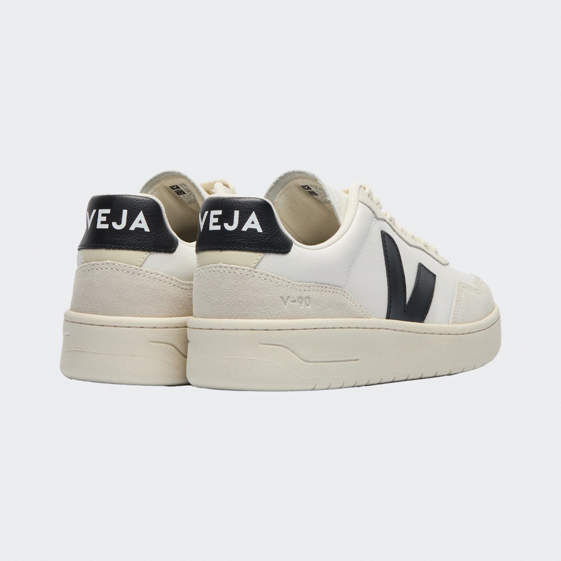 Sapatilhas Veja V-90 Leather White Black
