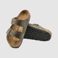 Sandlias Birkenstock Arizona Oiled Leather Caqui